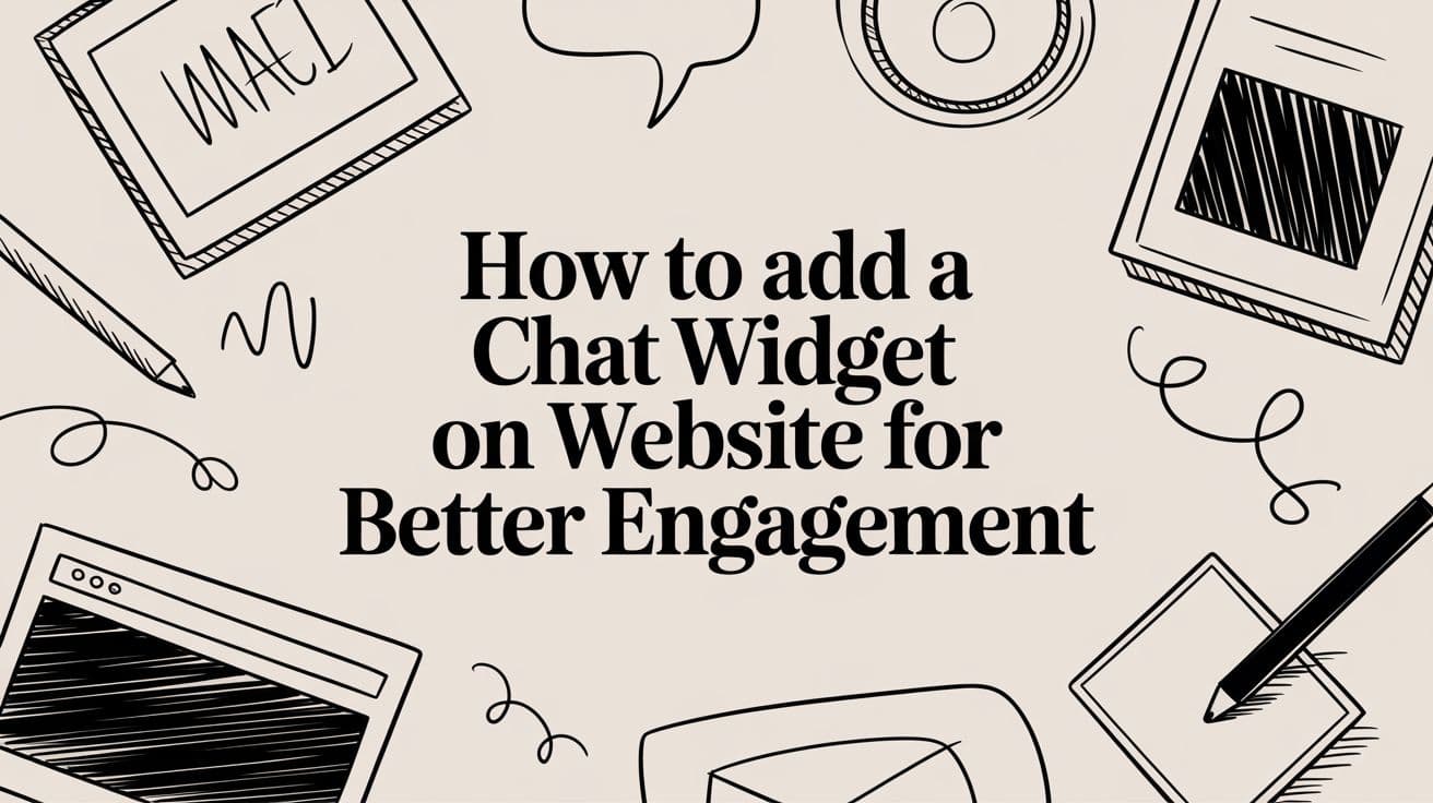 How to Add a Chat Widget on Website for Better Engagement