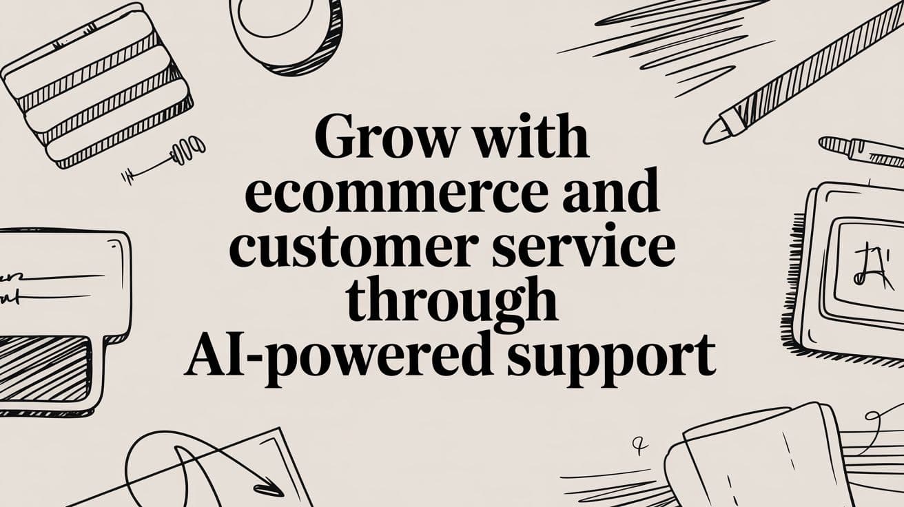 Grow with ecommerce and customer service through AI-powered support