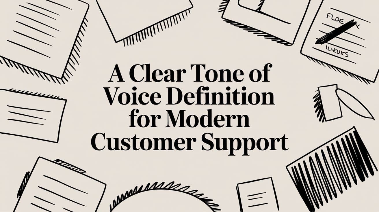 A Clear Tone of Voice Definition for Modern Customer Support