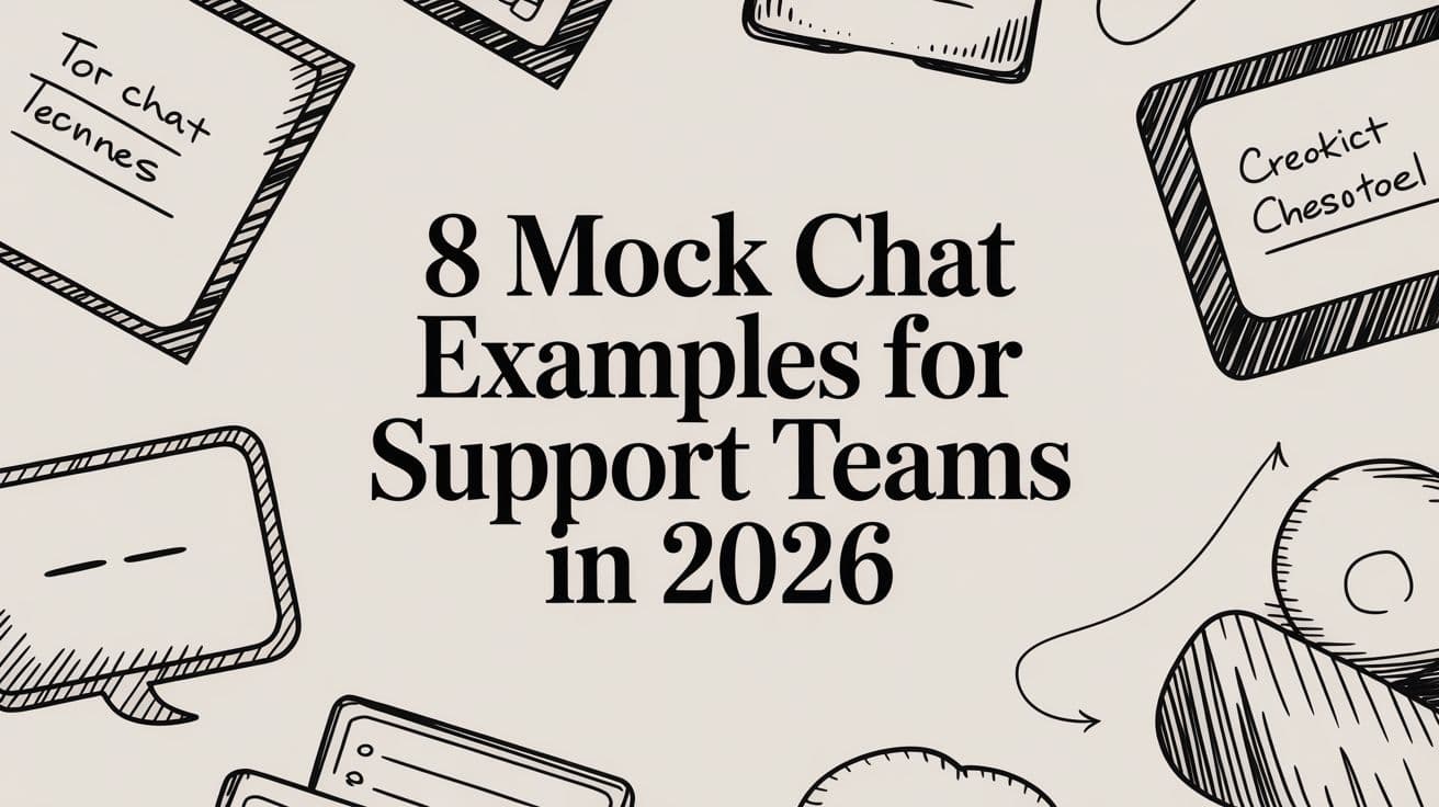 8 Mock Chat Examples for Support Teams in 2026