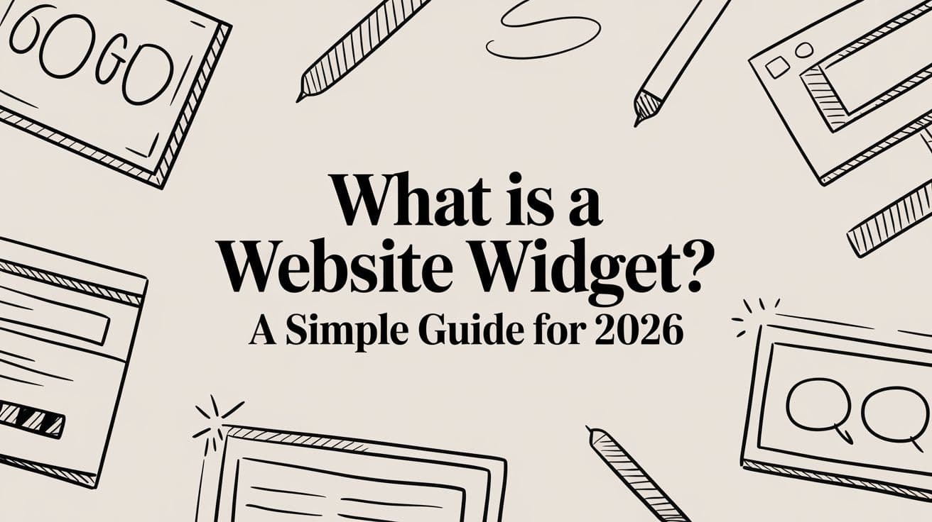 What Is a Website Widget? A Simple Guide for 2026