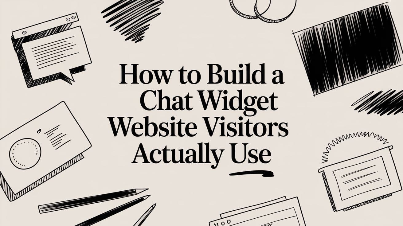 How to Build a Chat Widget Website Visitors Actually Use