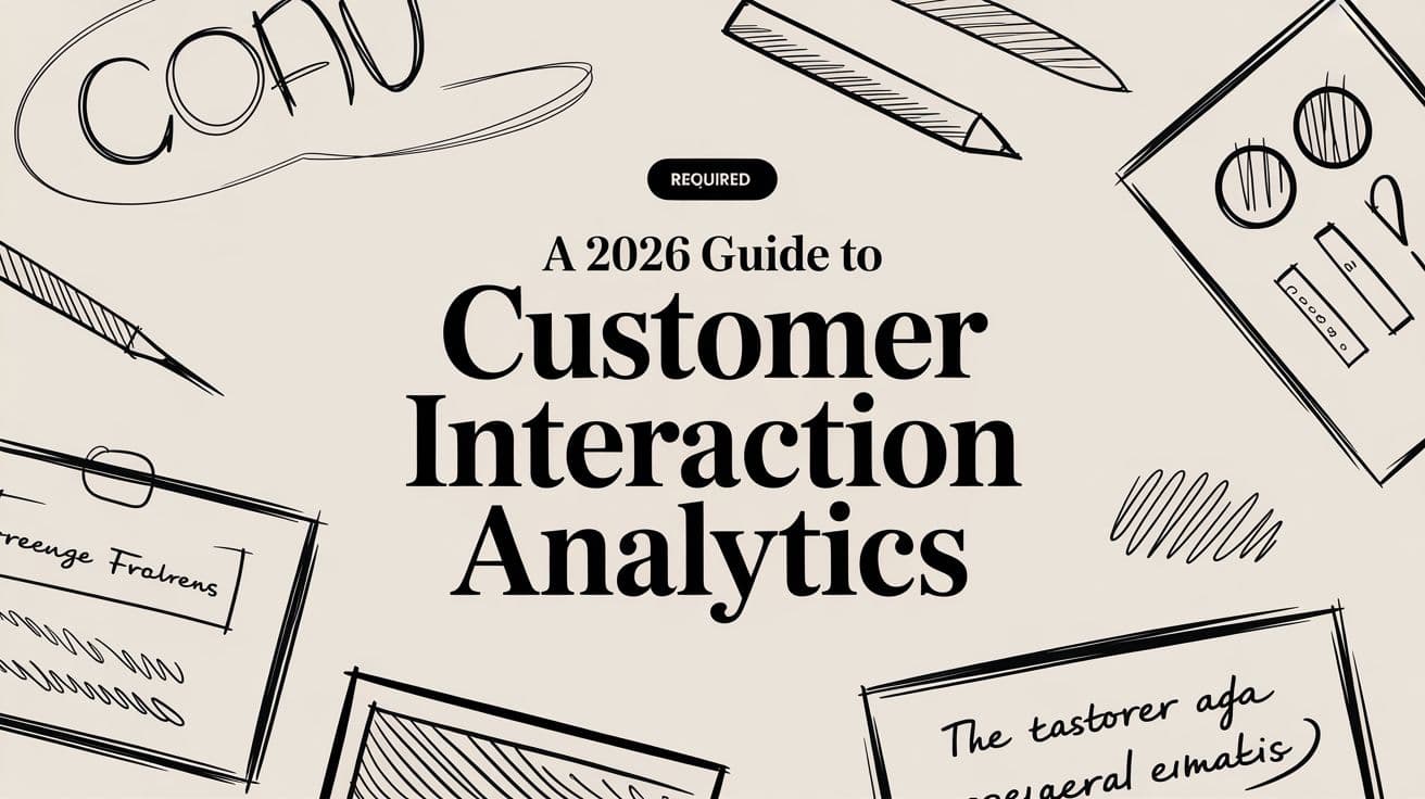 A 2026 Guide to Customer Interaction Analytics