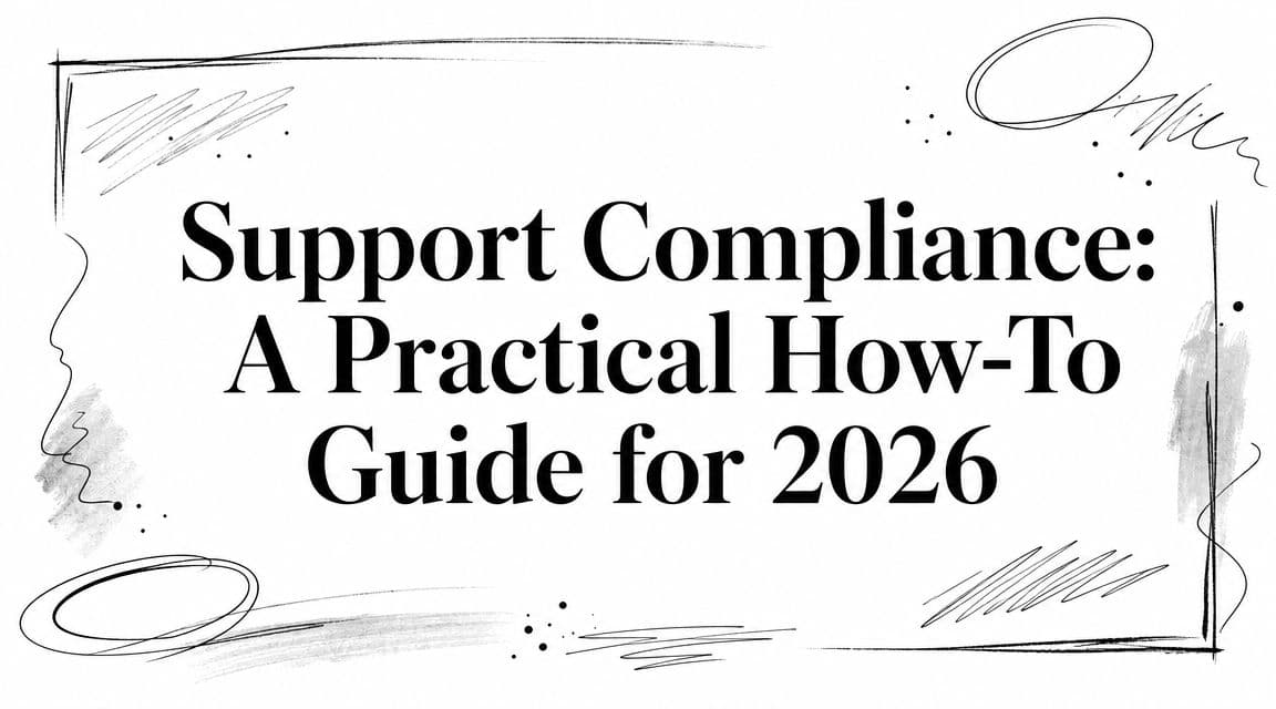 Support Compliance: A Practical How-To Guide for 2026