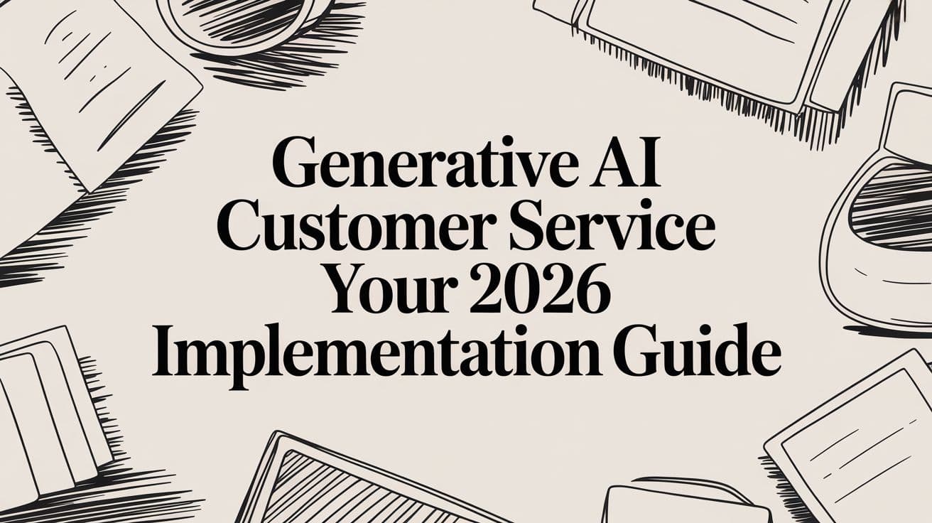 Generative AI Customer Service Your 2026 Implementation Guide
