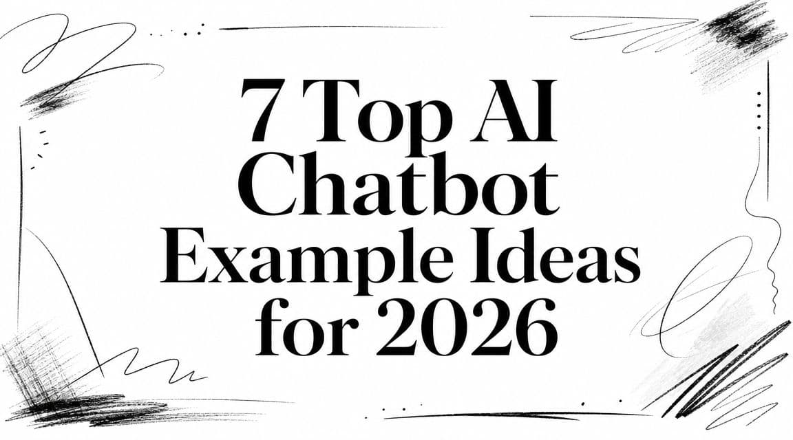 7 Top AI Chatbot Example Ideas for 2026