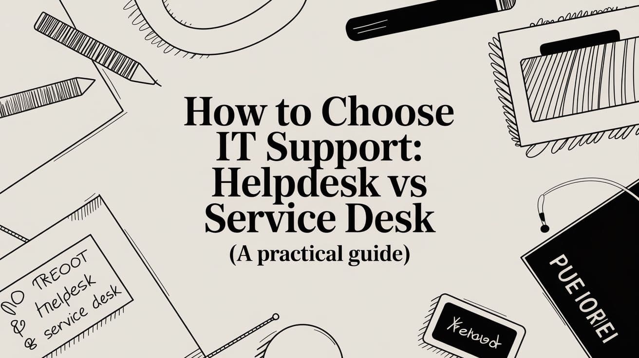 How to Choose IT Support: helpdesk vs service desk (A Practical Guide)